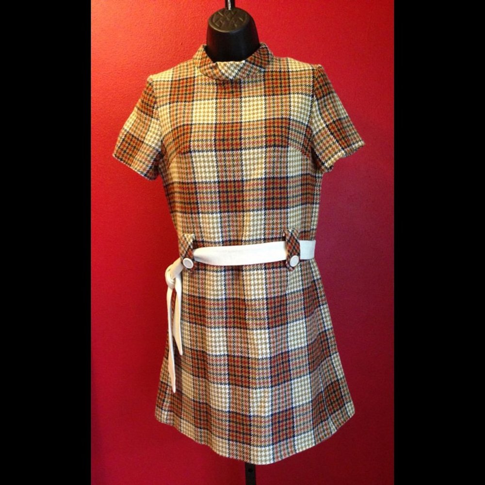 Sixties Mod Dress, Checkered